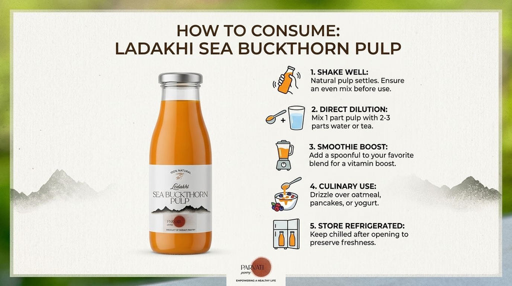 Sea Buckthorn Pulp (Ladakh)