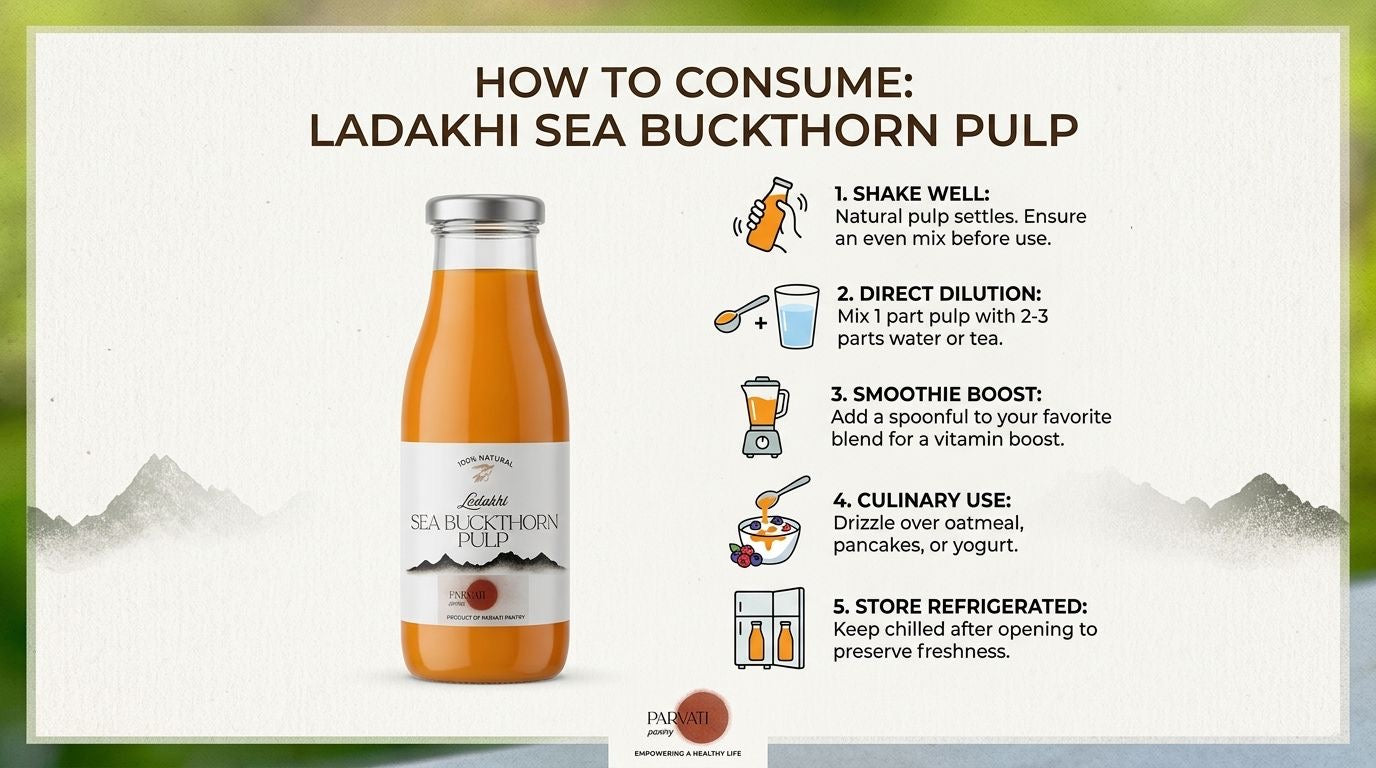Sea Buckthorn Pulp (Ladakh)
